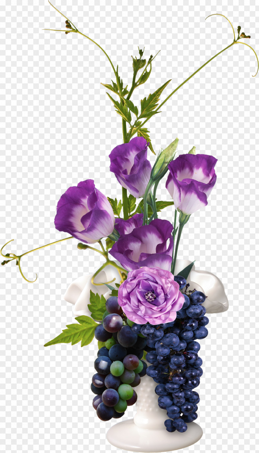 Peacock Flower Vase Bouquet Cut Flowers Floral Design PNG