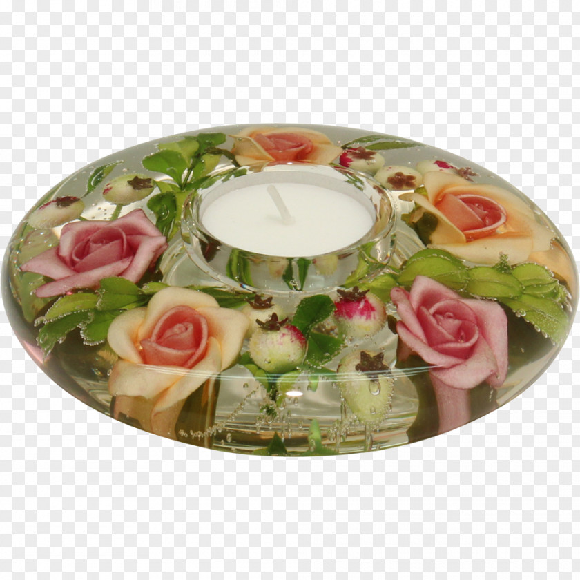 Plate Floral Design Cut Flowers Light PNG