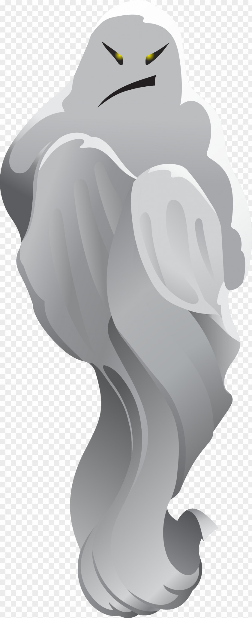 West Halloween Ghost Vector Clip Art PNG