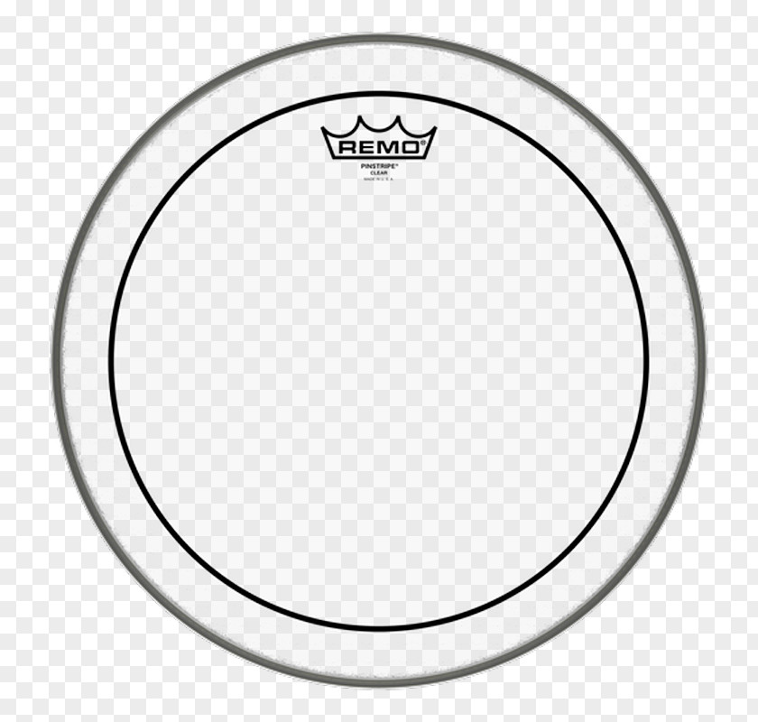 Drum Heads Remo Pinstripe Clear Bass Musical Instruments PNG