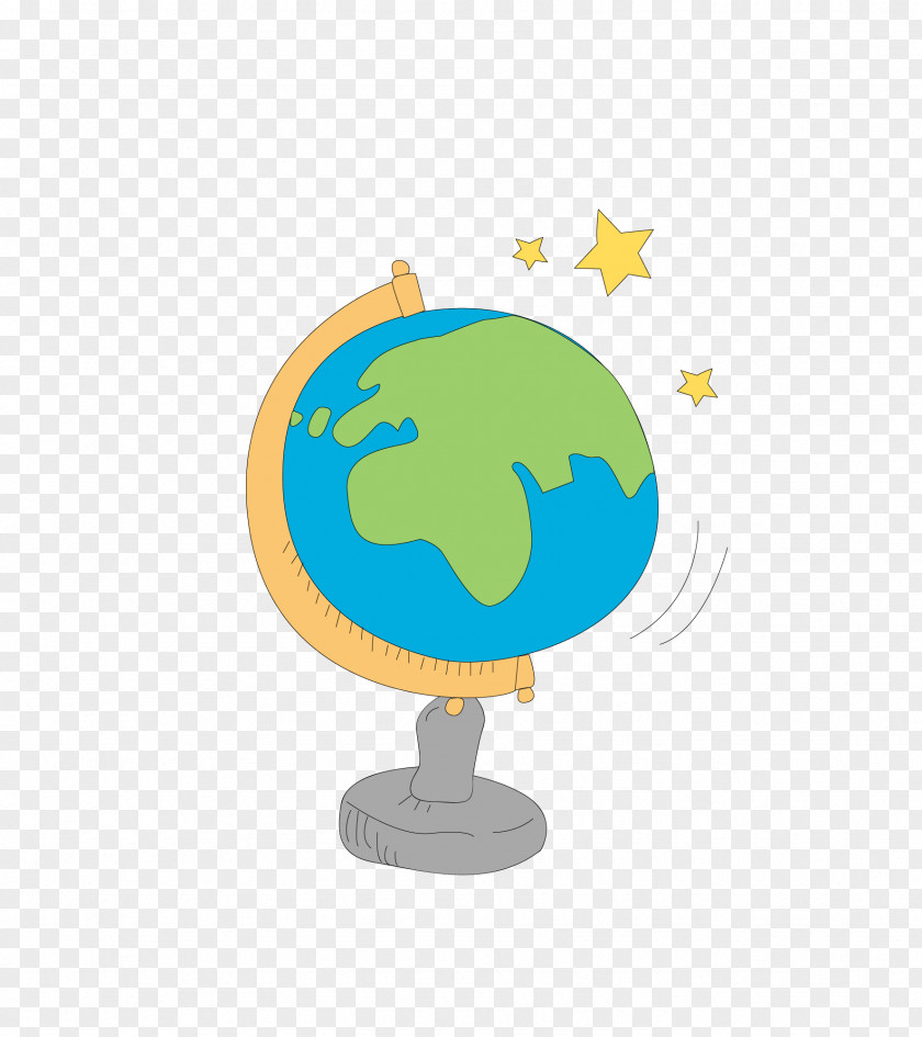 Globe Cartoon Illustration PNG