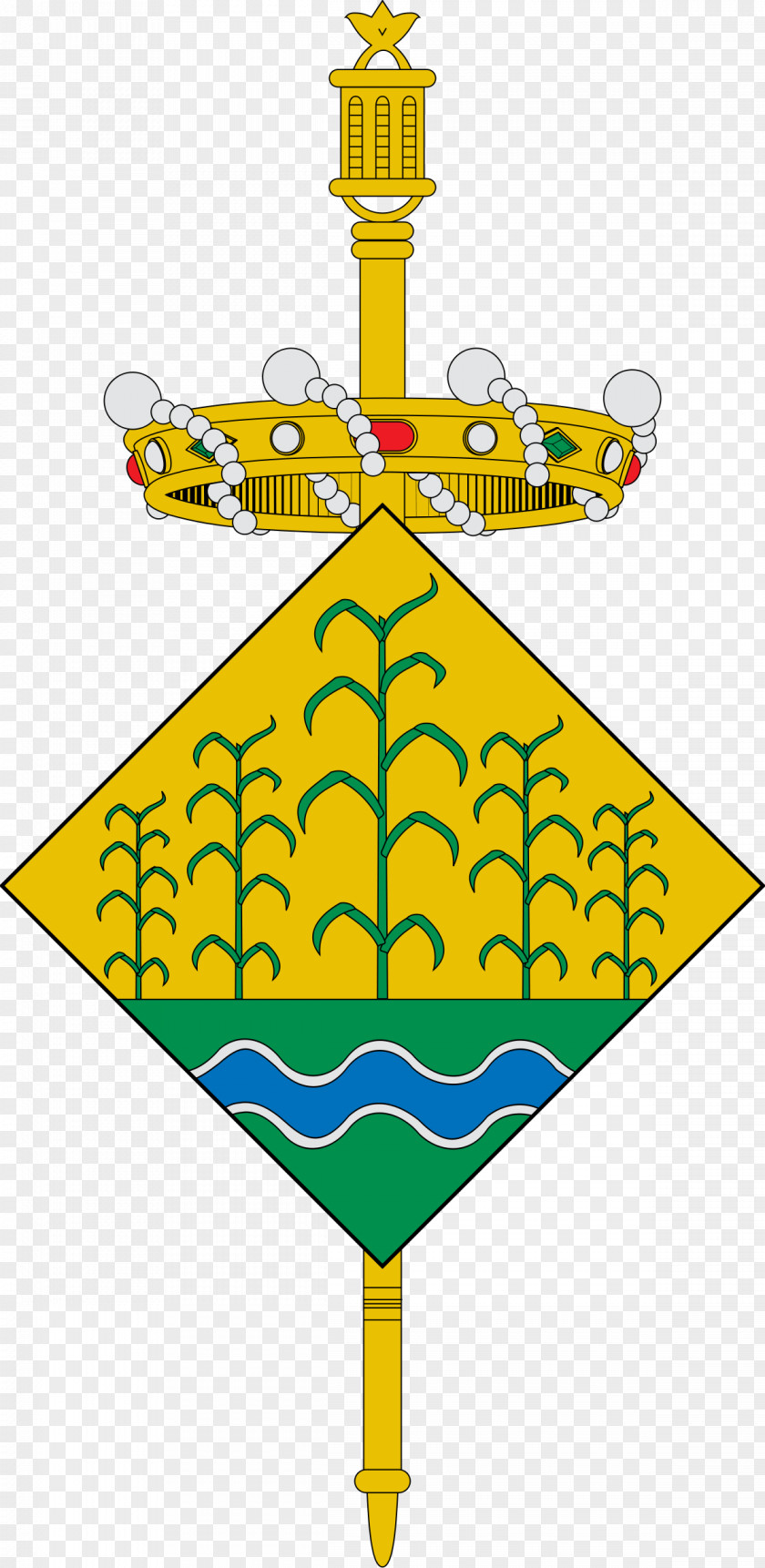 Sant Miquel De Solterra Escut Riudecanyes Coat Of Arms Vert Municipality PNG