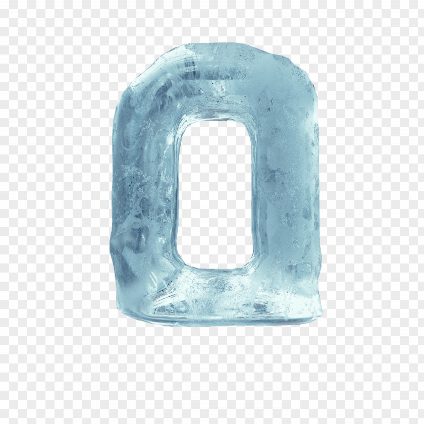 Blue Ice O Letter PNG