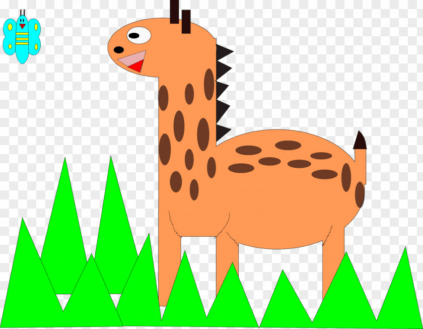 Giraffe QR Code Information Clip Art PNG