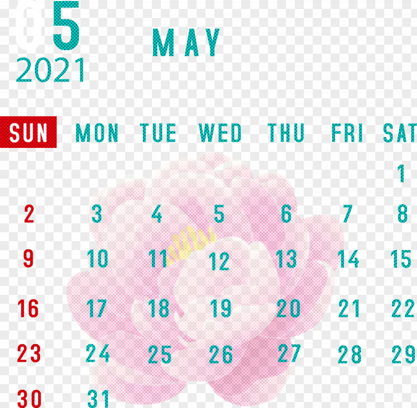 May 2021 Calendar PNG