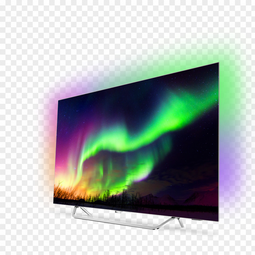 Oled LCD Television OLED Philips Display Device PNG