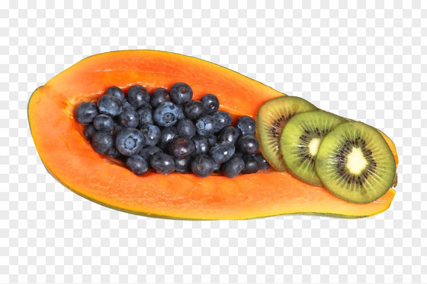 Papaya In The Fruit Creme De Organic Food Berry PNG