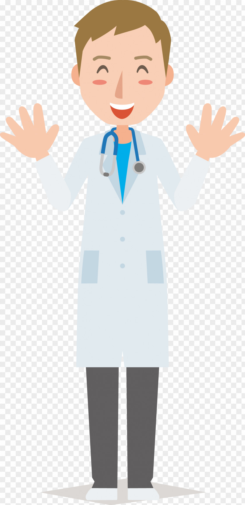 Vector Male Doctor Figure Newborn Physician Icon PNG