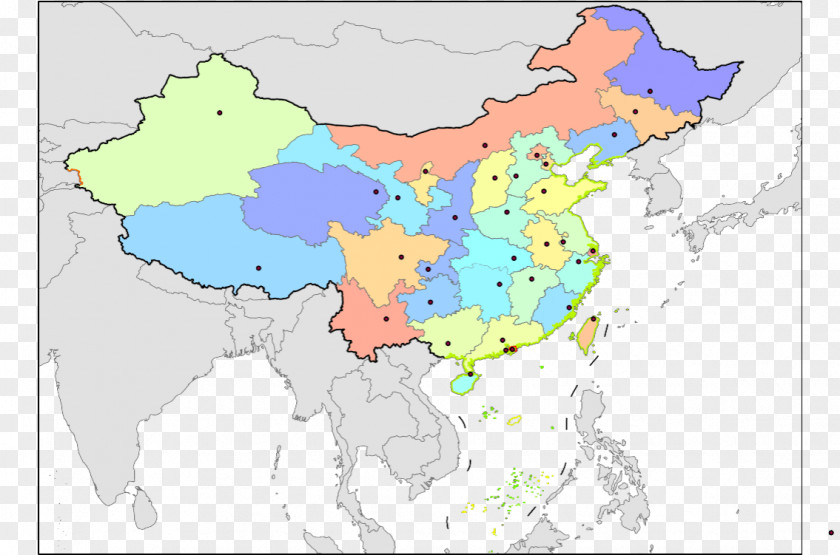 Asia Ecoregion Map Animal Tuberculosis PNG