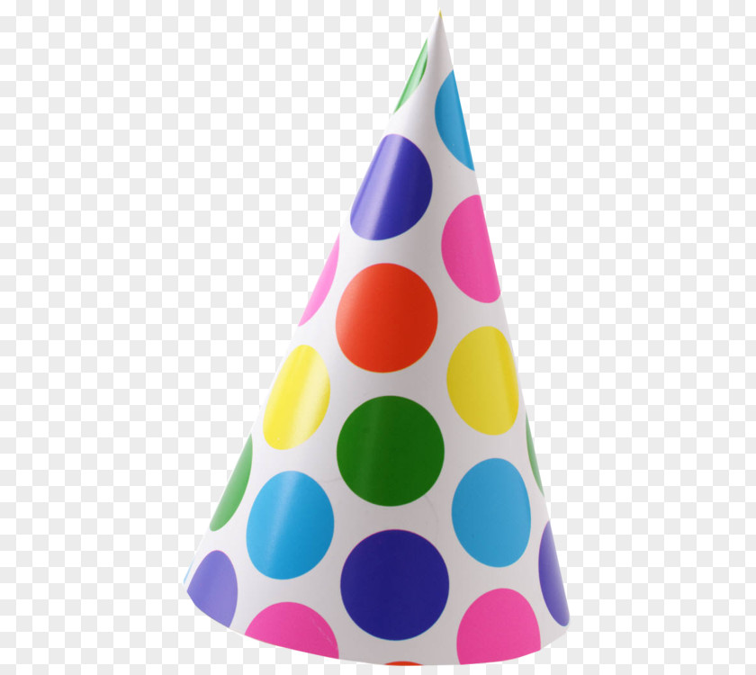 Hat Birthday Party Polka Dot PNG