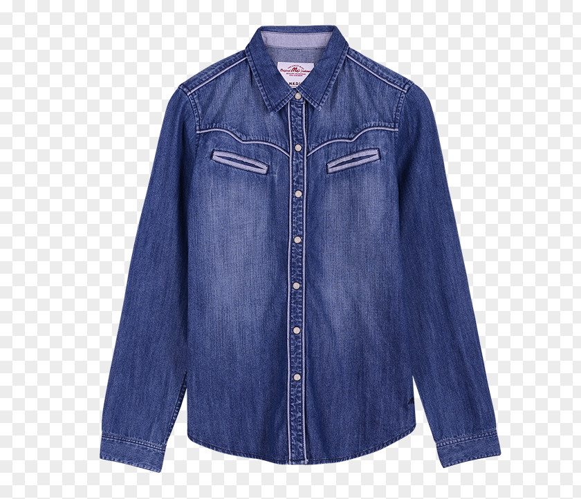 Jeans Denim Blouse Jacket Overcoat PNG
