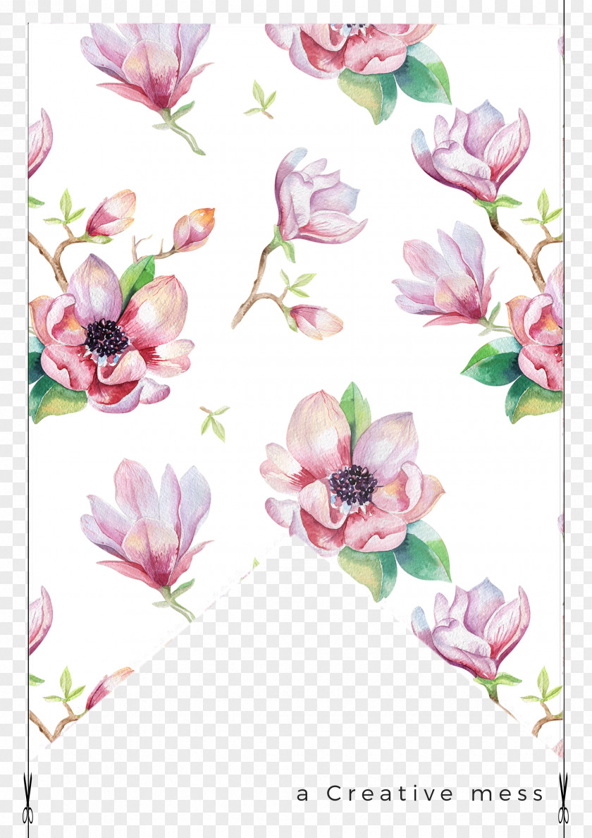 Magnolia Watercolour Flowers Watercolor Painting Stock Photography Wallpaper PNG
