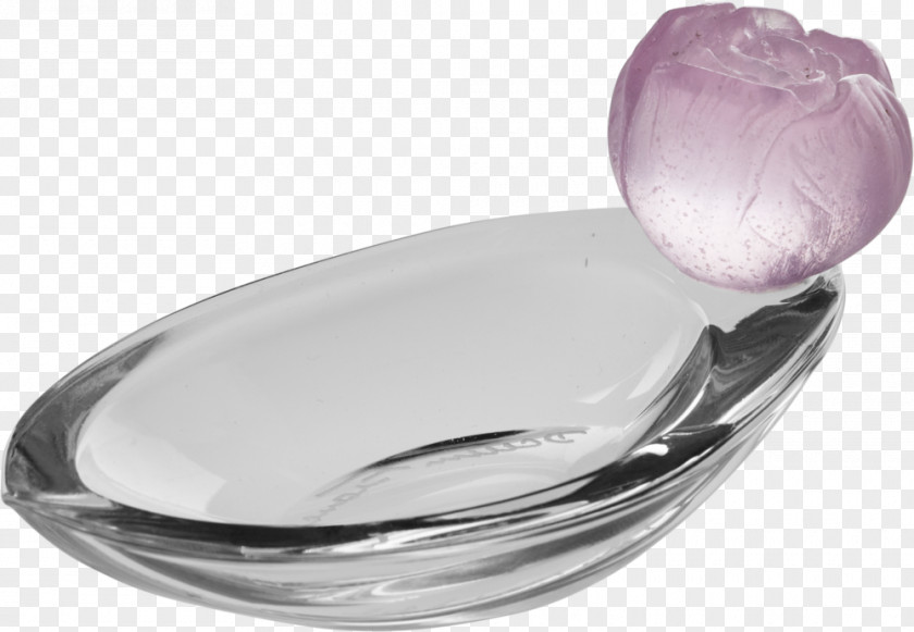 Monstera Lead Glass Tableware Daum Bowl PNG