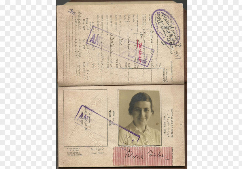 Passport Family Saga Second World War Document PNG