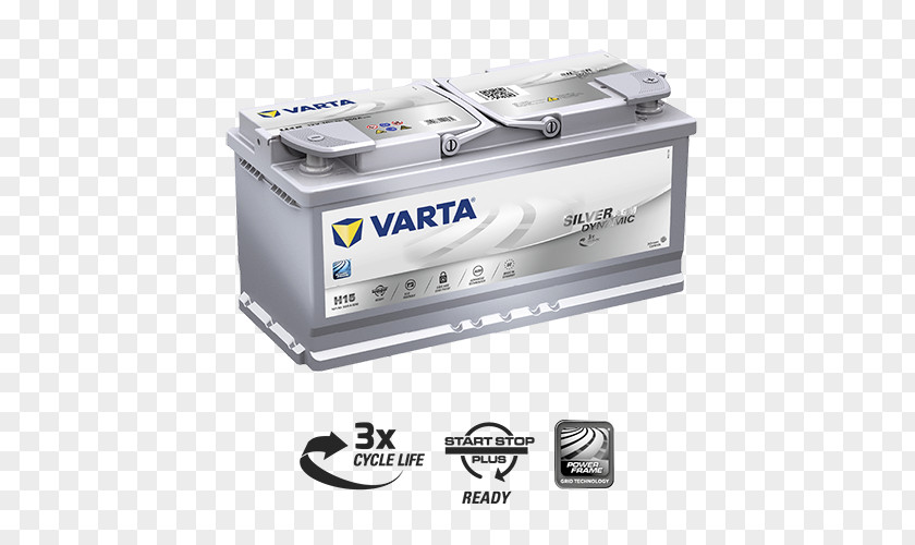 Stop Start Battery Car AC Adapter Varta Silver Dynamic AGM Electric PNG