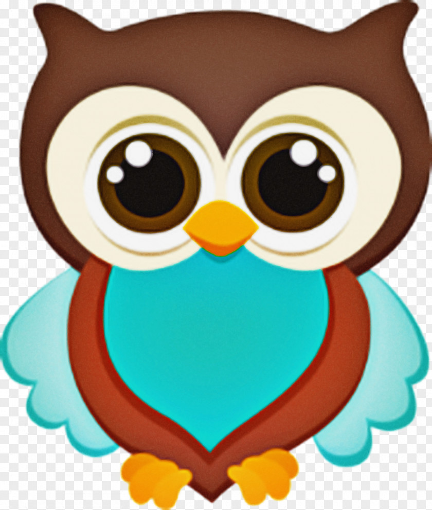 Bird Of Prey Green Owl Cartoon PNG