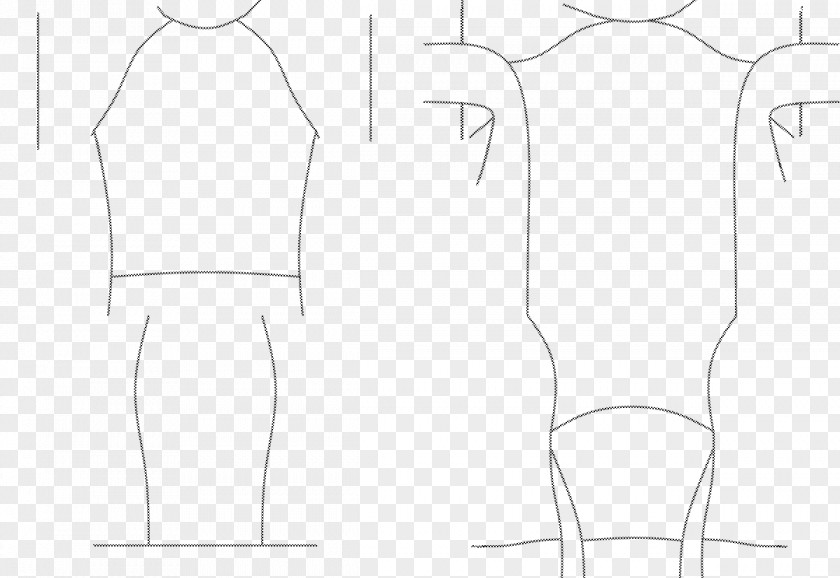 Bump Stitching Finger Drawing Shoulder Pattern PNG