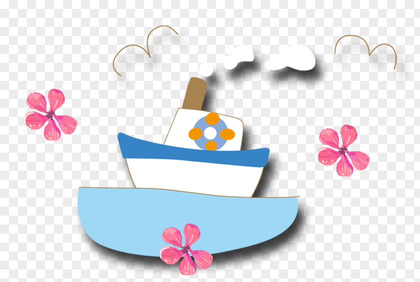 Cartoon Sailing Ship PNG