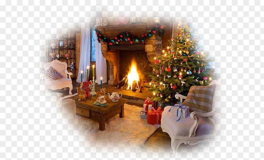 Christmas Living Room House PNG