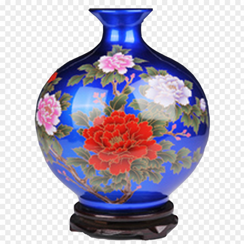 Decorative Bottles Vase Ceramic Jingdezhen Porcelain Arts PNG