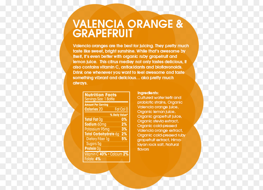 Grapefruit Juice Brand Flower Font PNG