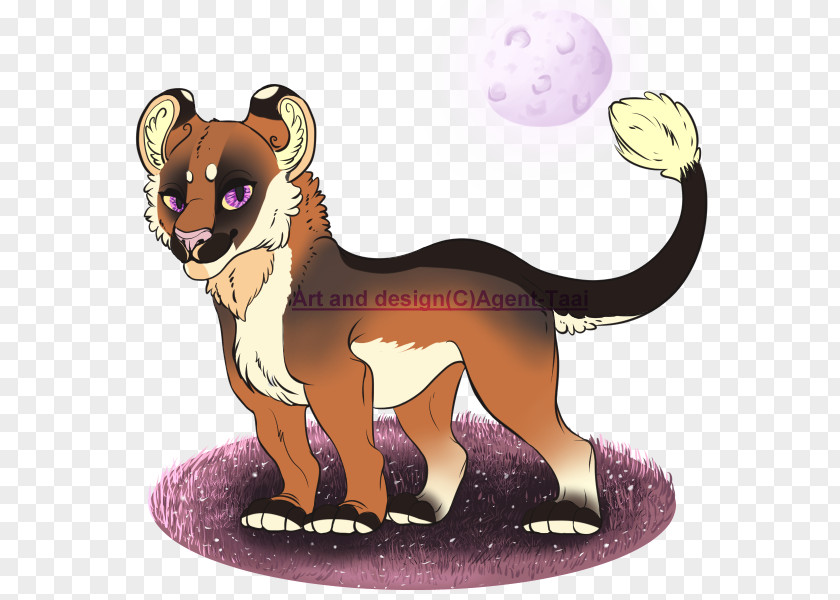 PURPLE MOON Cat Lion Cougar Dog Canidae PNG