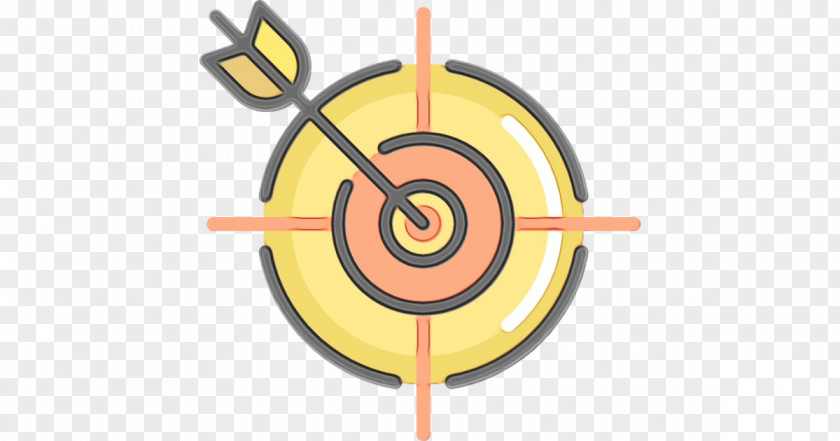 Spiral Target Archery Lollipop Yellow PNG