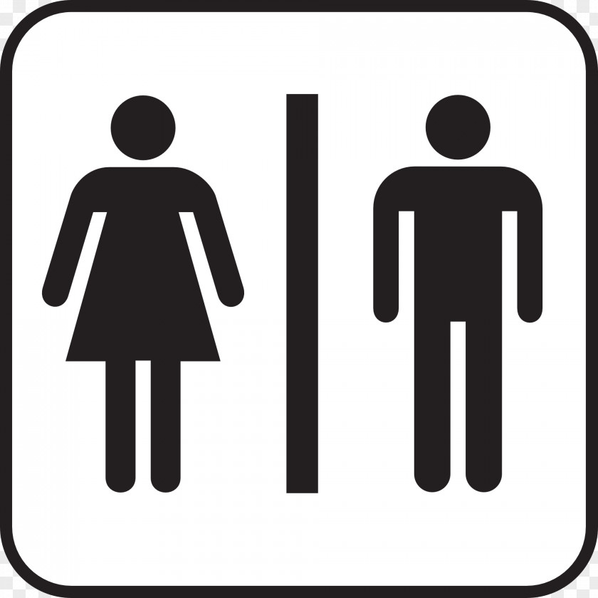 Toilet Public Flush Bathroom Sign PNG
