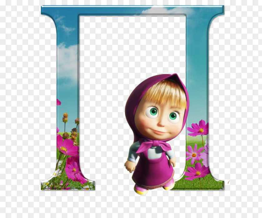 Bear Masha And The Alphabet Letter PNG