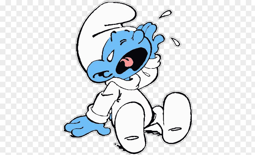 Child Baby Smurf Coloring Book Papa Drawing Crying PNG