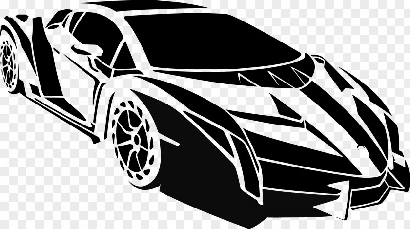 Lamborghini Silhouette Sports Car Veneno PNG