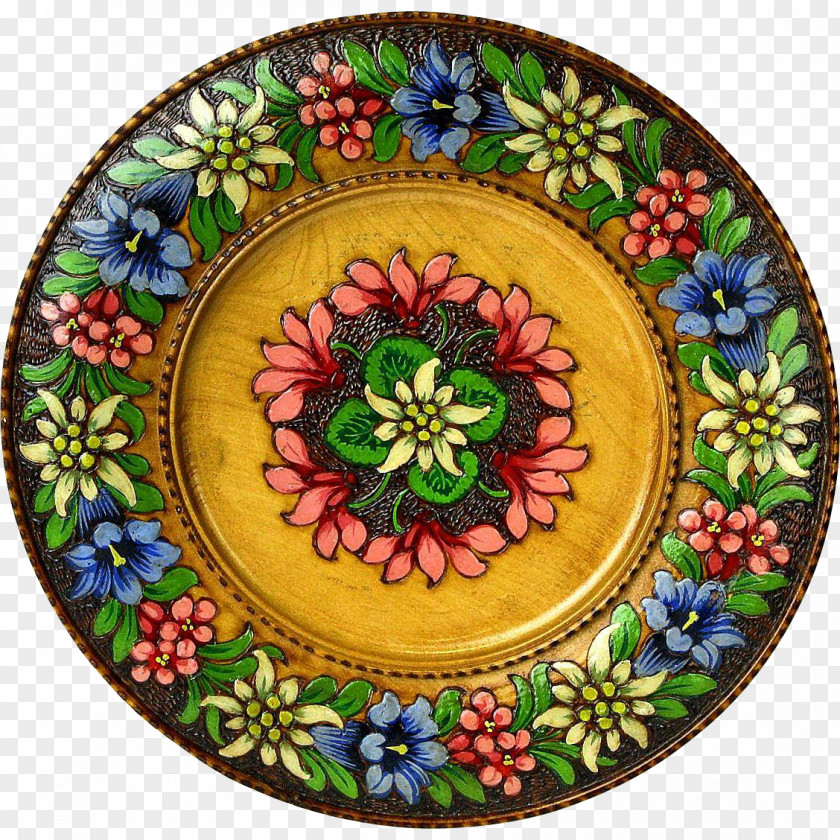 Plate Decorative Arts Ceramic Alps PNG
