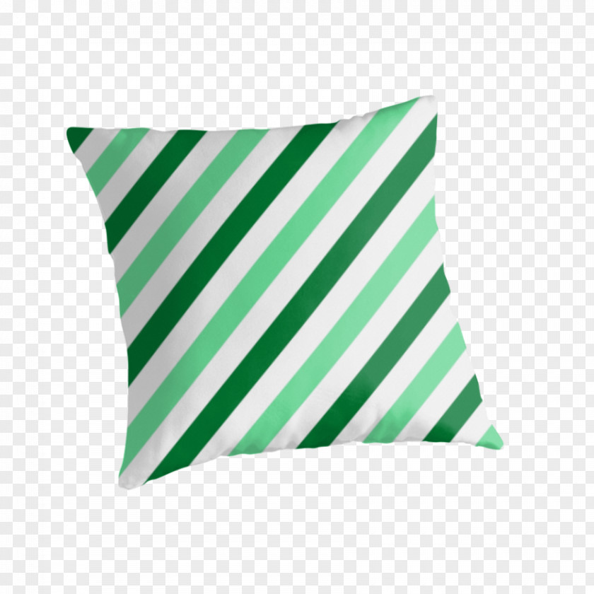 Striped Material Throw Pillows Cushion Green Textile PNG