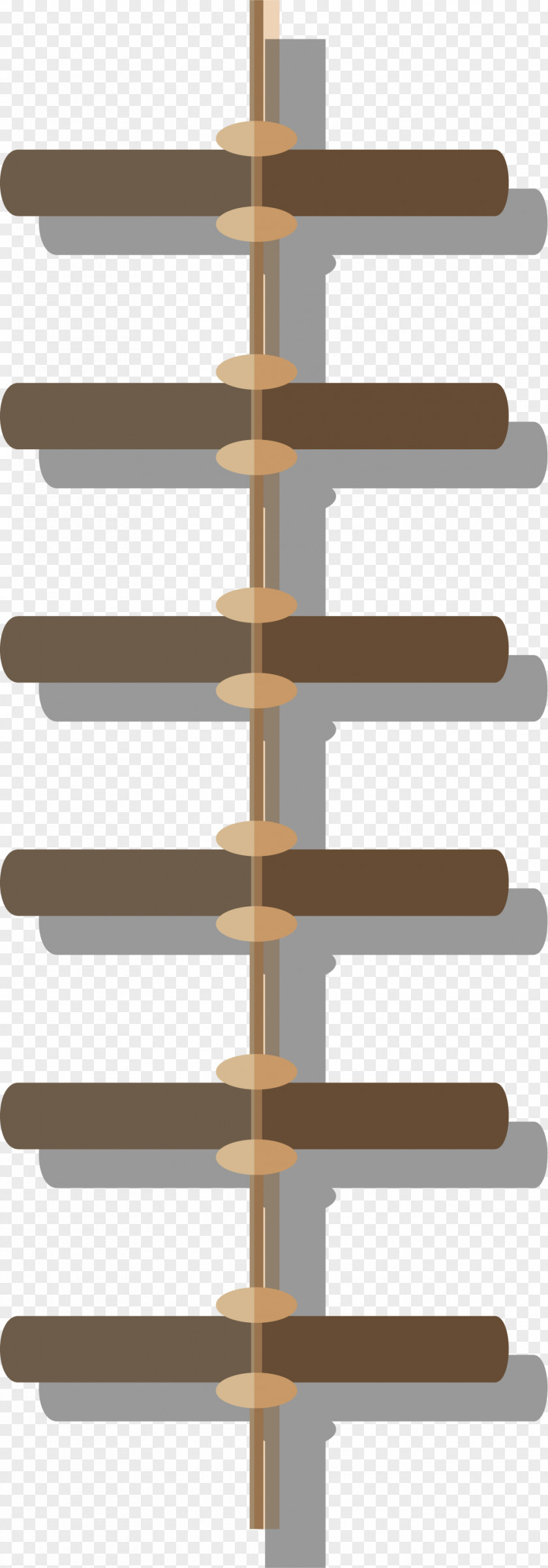 Brown Ladder Line Stairs Euclidean Vector PNG