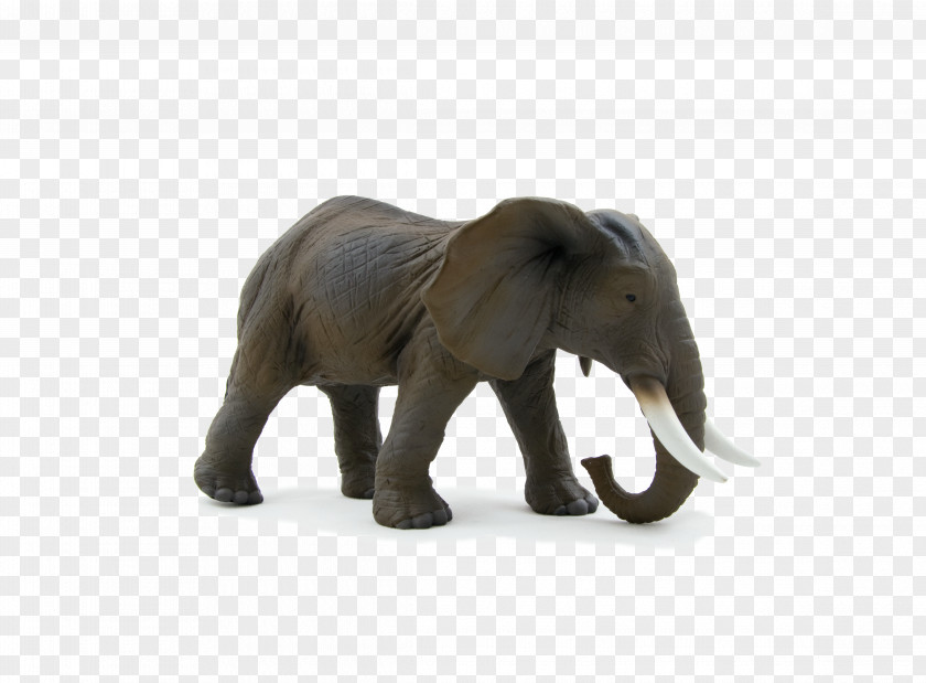 Elephant African Bush Dromedary Wildlife Animal Figurine PNG