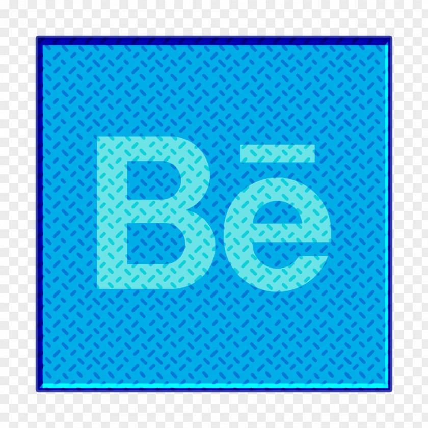 Azure Teal Behance Icon PNG