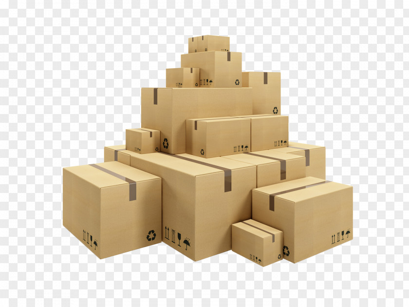 Cardboard Box Cargo Corrugated Fiberboard Pallet PNG