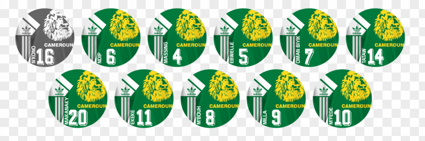 Design Cameroon National Football Team Art Button Collection Catalog PNG