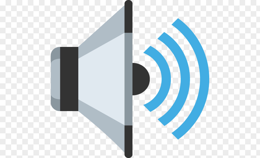 Sound Wave Emoji Loudspeaker Object SMS PNG