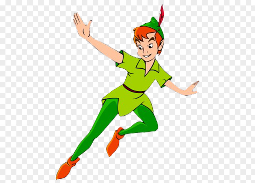 Cartoon Peter Pan In Kensington Gardens And Wendy Tinker Bell Tiger Lily PNG