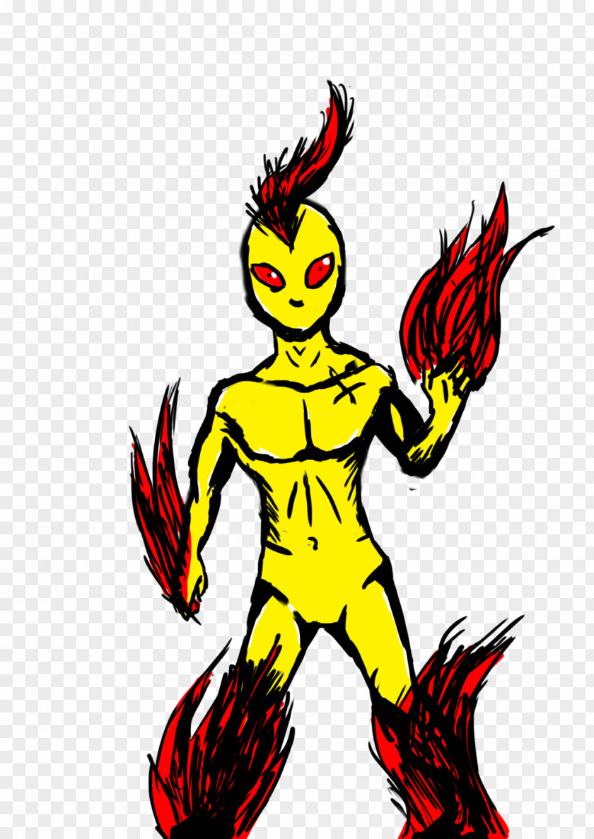 Fire Elemental Fiction Bird Chicken Art PNG