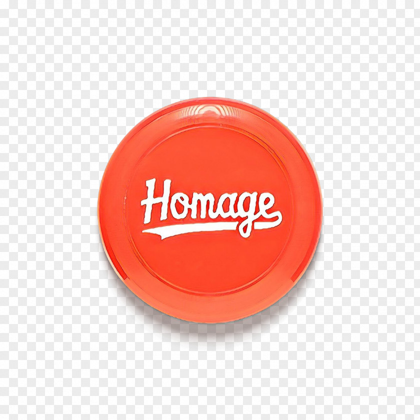 Logo Badge Orange Background PNG