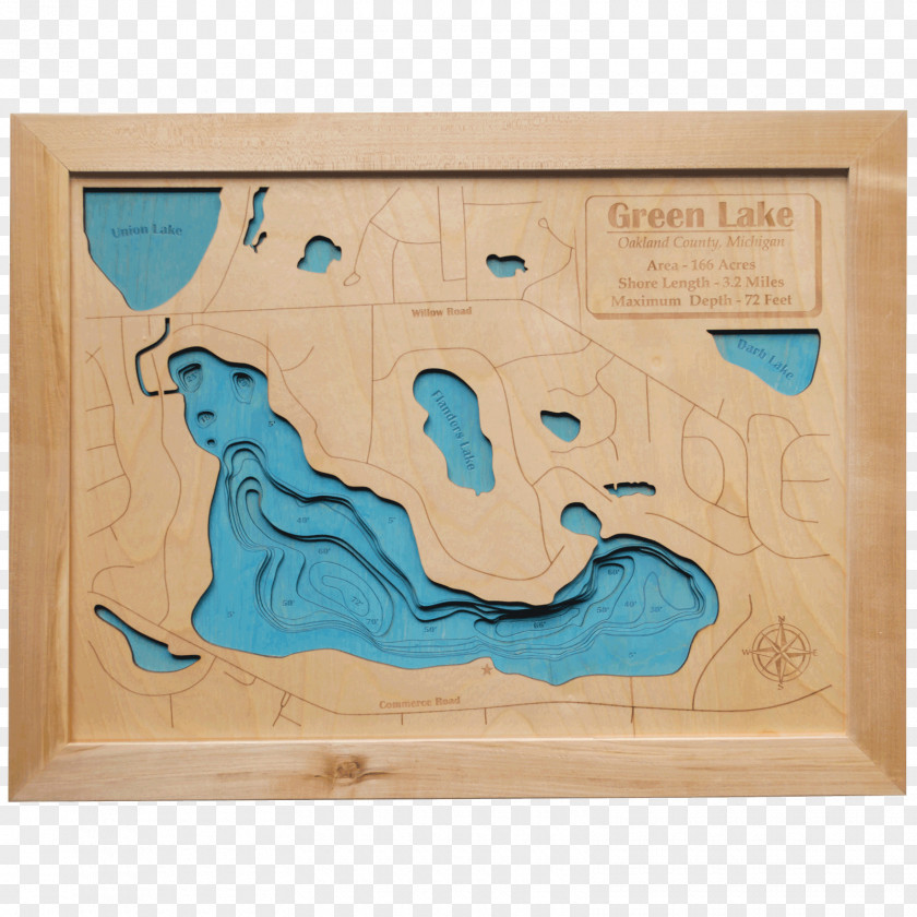 Map Lake Oakland Pine Wood Ya Shop PNG