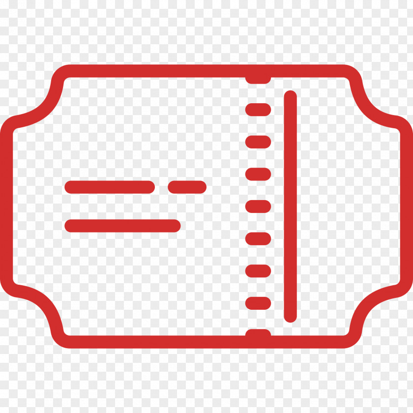 Rectangle Train Ticket PNG