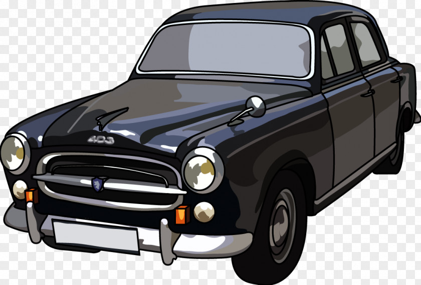 Car Peugeot 403 Mid-size Rotoscoping PNG