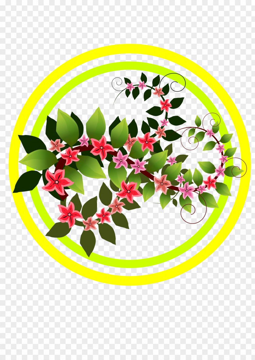 Flower Branch Clip Art PNG