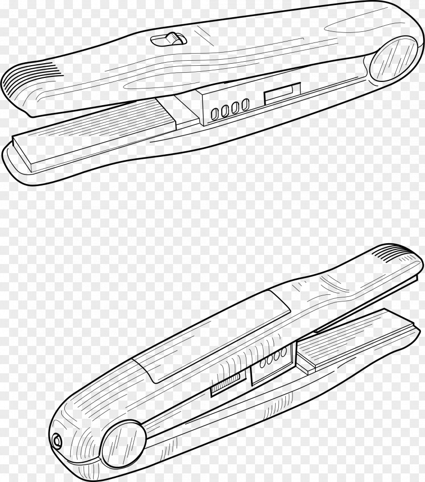 Hair Dryer Iron Straightening Drawing PNG