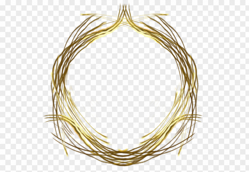 Leaf Circle Picture Frames Necklace PNG