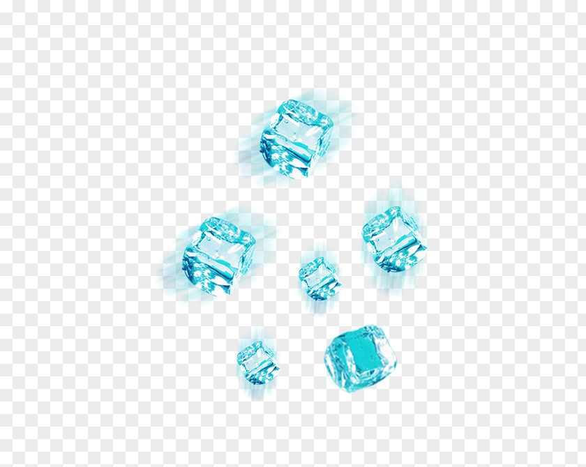 Ice Pictures Cube Blue PNG