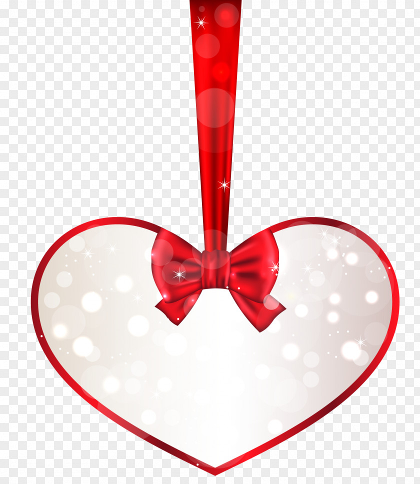 Red And White Heart Decor PNG Clipart Valentine's Day Clip Art PNG